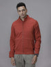 Red Sway High Neck Jacket