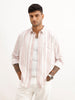Regular Fit Striped Full Sleeve Shirt | Pink