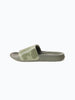 Olive Glitch Casual Sliders