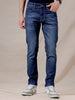 Casual Dark Stone Blue Jeans