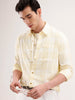 Slim Fit Checkered Shirt | Yellow