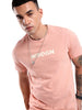 Coral Pink Printed T-Shirt