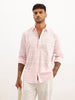 Regular Fit Striped Shirt | Pink | WMSH0559