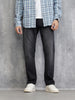 Mid Washed Relaxed Fit Jeans | Grey