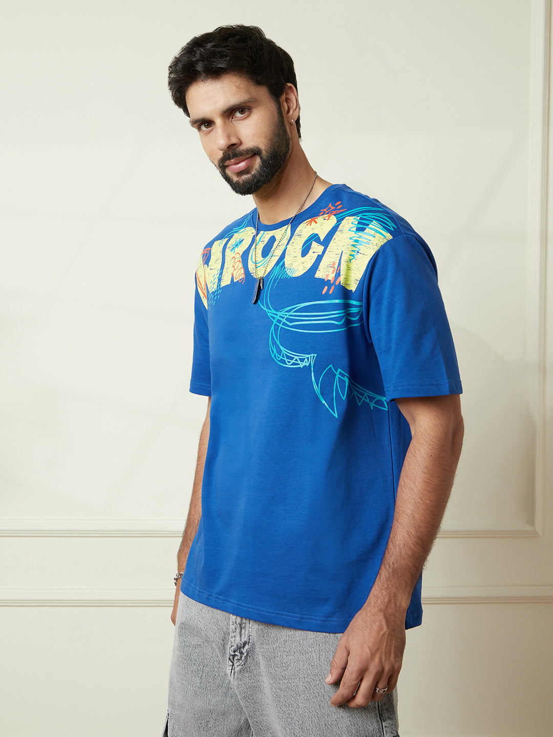 Abstract Front Printed T-Shirt