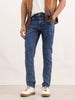 Washed Slim Fit Denim Jeans | Dark Blue
