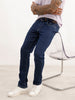 Solid Slim Fit Denim Jeans | Dark Blue