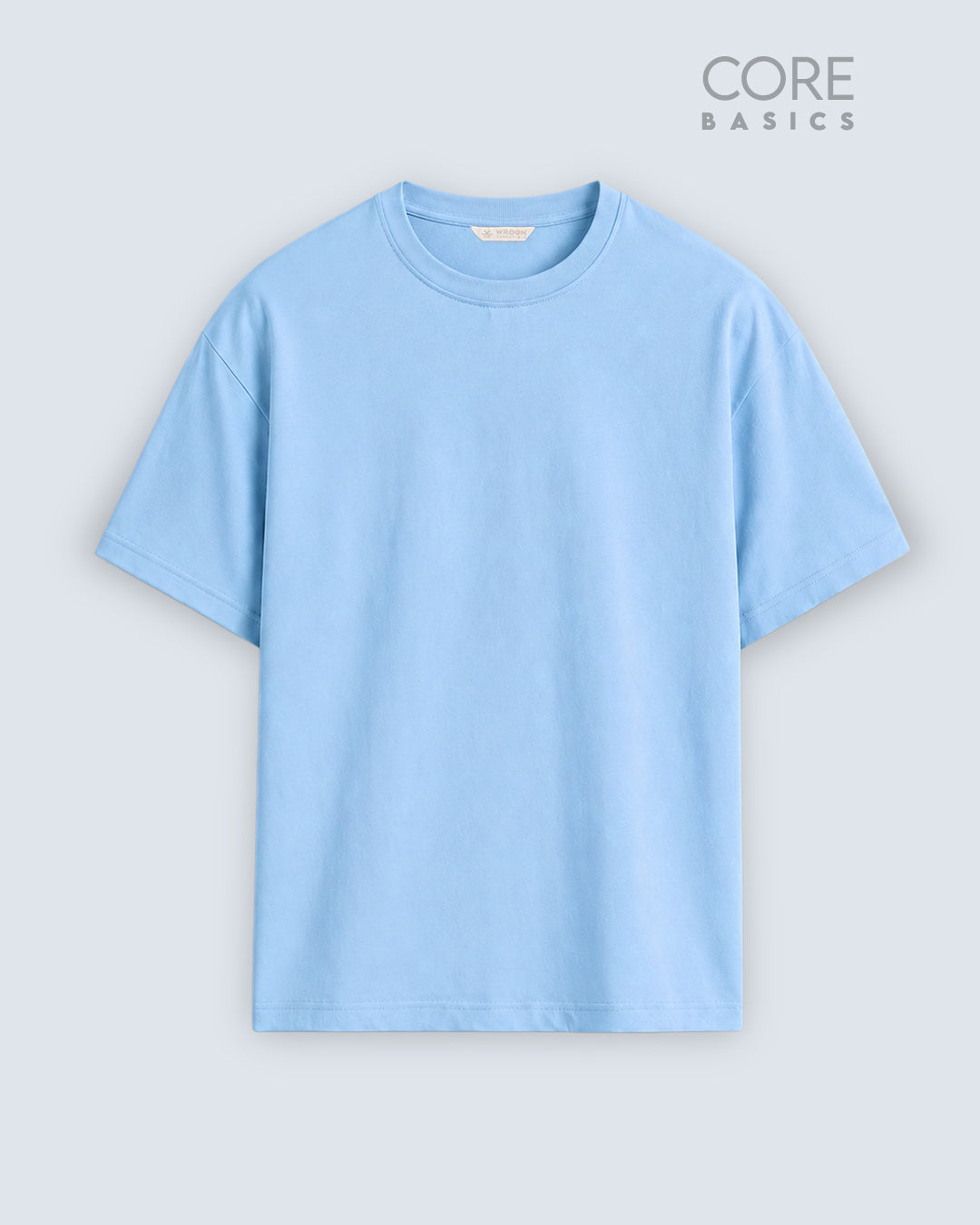 Core Basics Oversized Fit T-Shirt | Essential | Light Blue | WTS01HSSL1312W