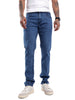 Basic Blue Five Pocket Denim Jeans