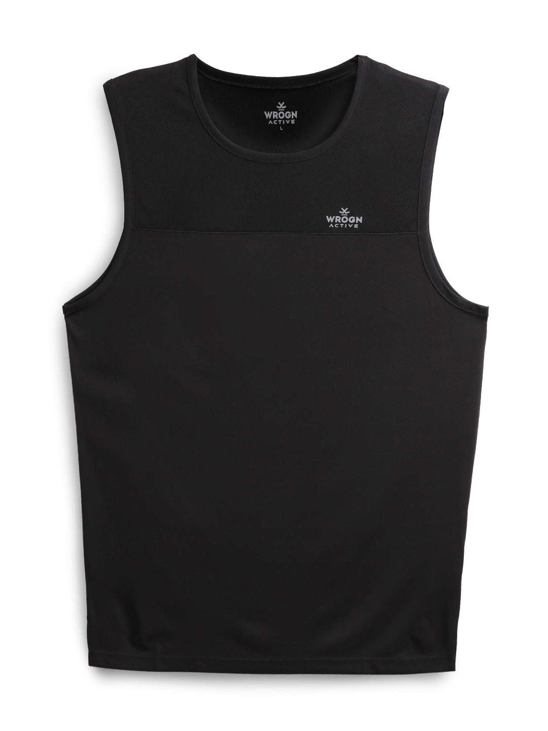 Jet Black Contrast Binding Tank