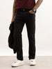 Solid Slim Fit Denim Jeans | Black
