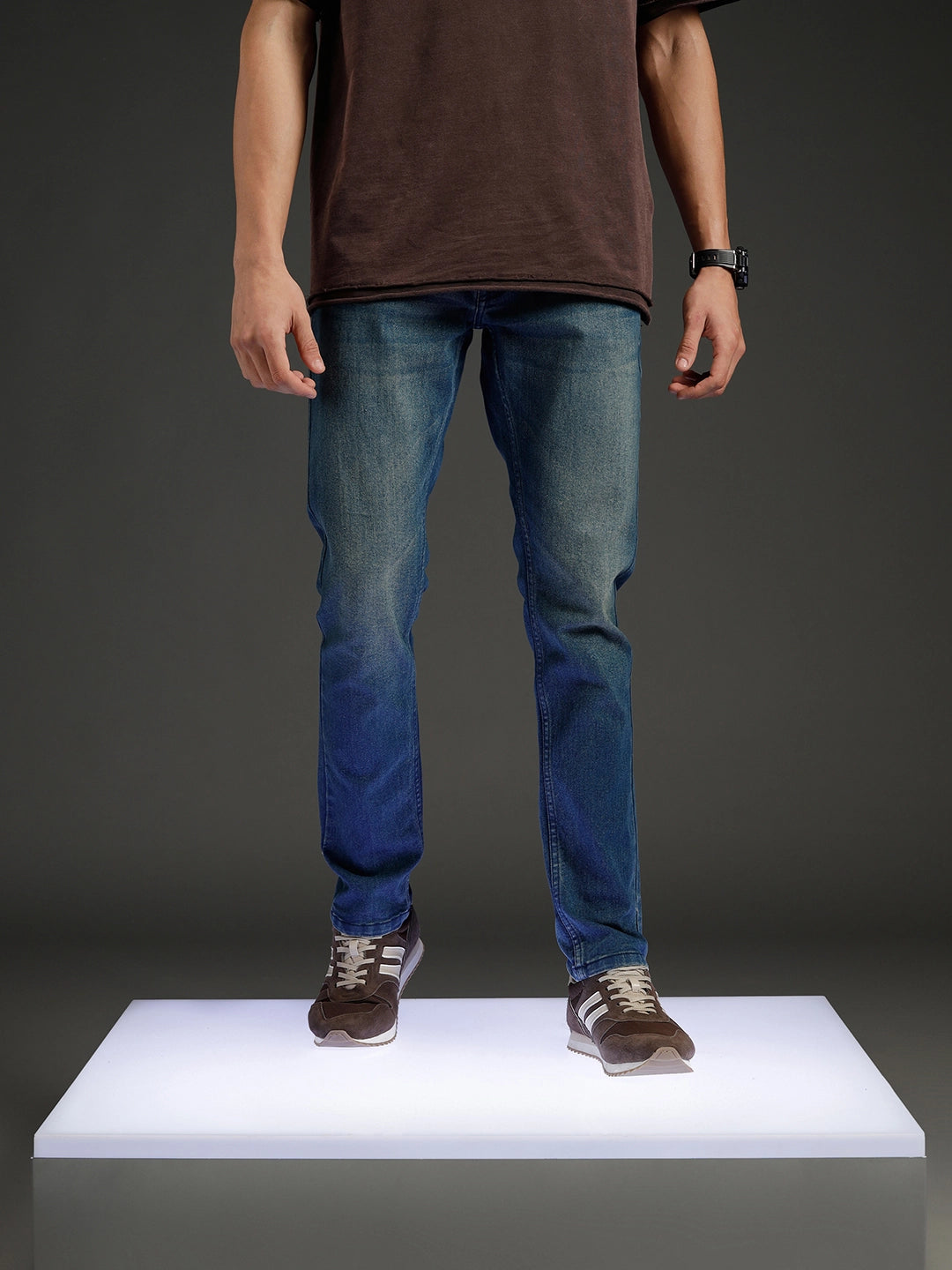 Wrogn Men's Slim Fit Denim Jeans |  Blue