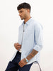 Regular Fit Checkered Full Sleeve Shirt | Light Blue | WWSH0809MAZ
