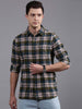 Checked Vibes Casual T-Shirt