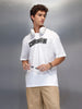 Men's casual oversize graphic t-shirt | White