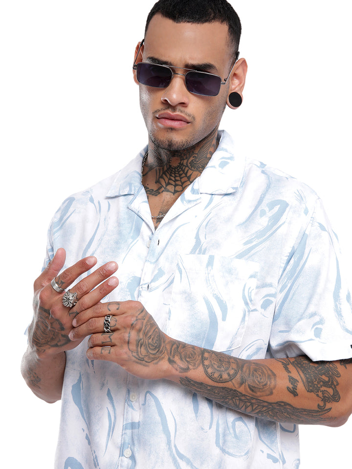 Classic AOP Blue Shirt