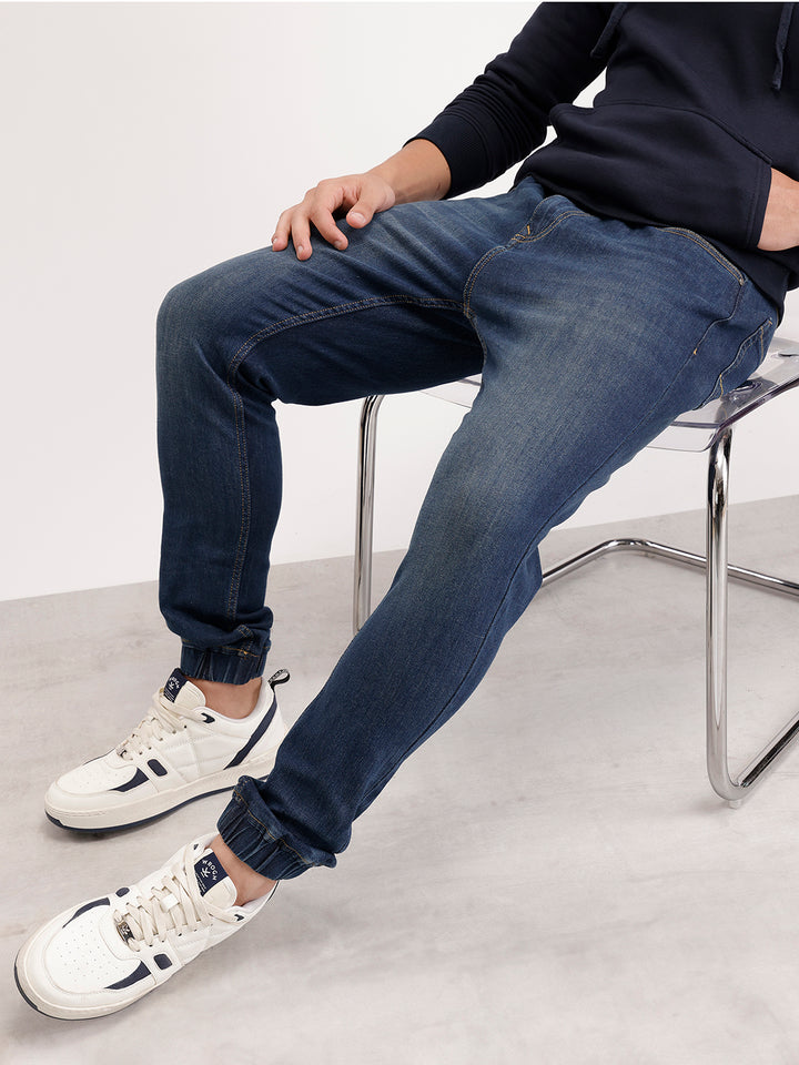 Classic Denim Jogger  | Blue