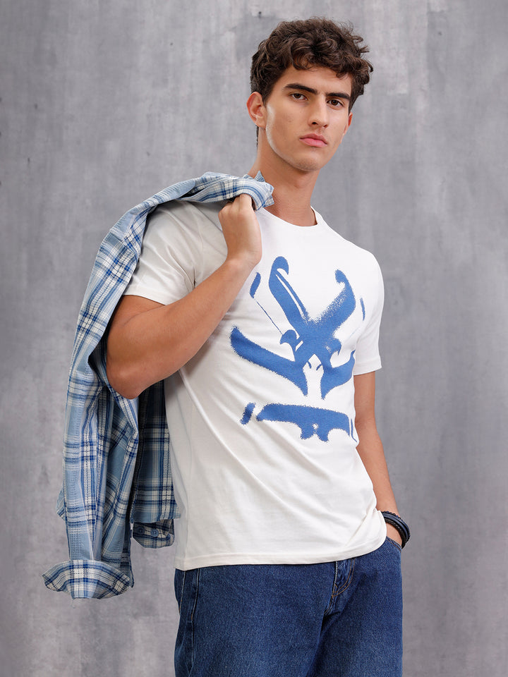 Ancient Script Inspired Brand Carrier  | Off White