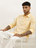 Classic Regular Fit Full Sleeve Shirt | Yellow