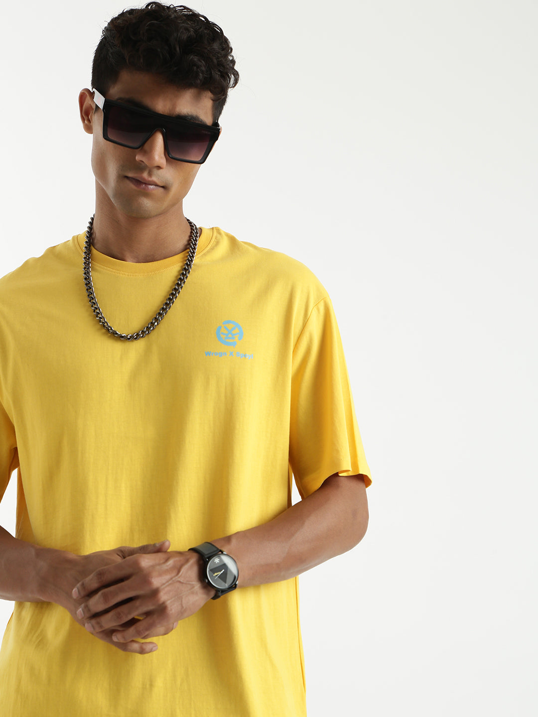 Wrogn X Spoyl Yellow T-Shirt