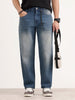 Faded Loose Fit Denim Jeans | Light Blue