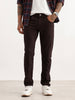 Solid Skinny Fit Denim Jeans | Brown