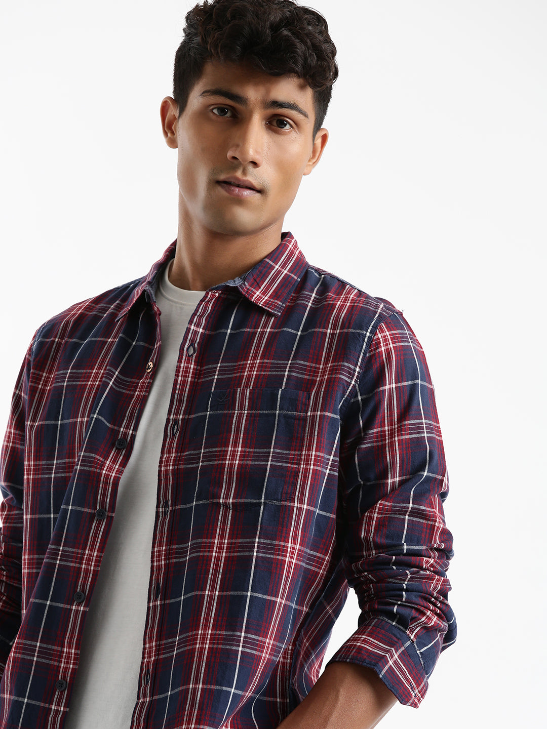 Merged Checkered Casual Shirt