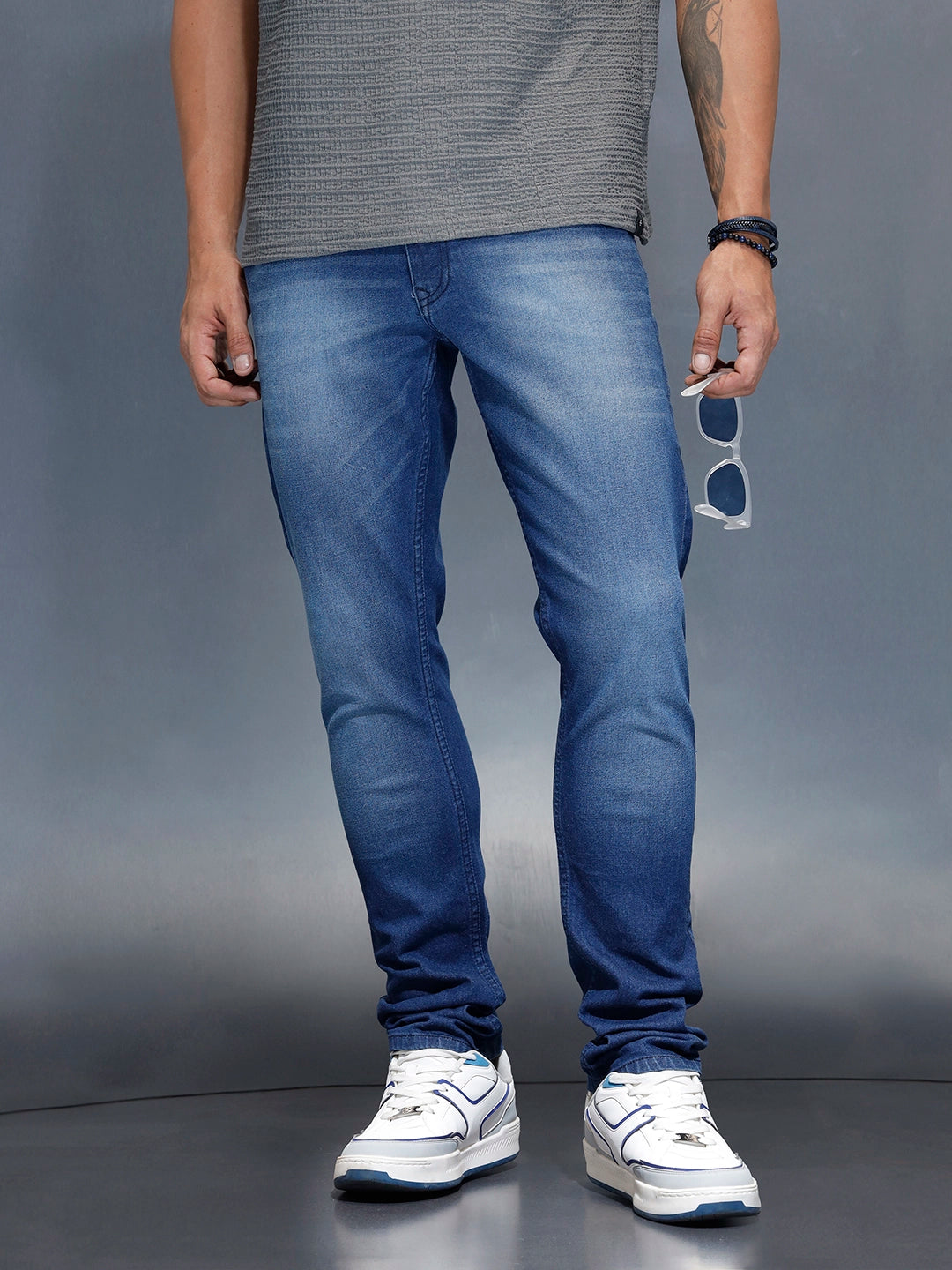 Men's Casual Relaxed Fit Jeans | Blue