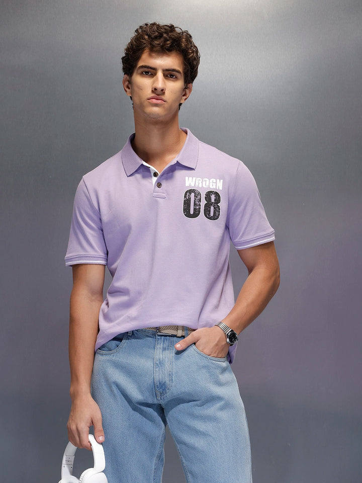 Men's Regular Fit polo tshirt |  Purple