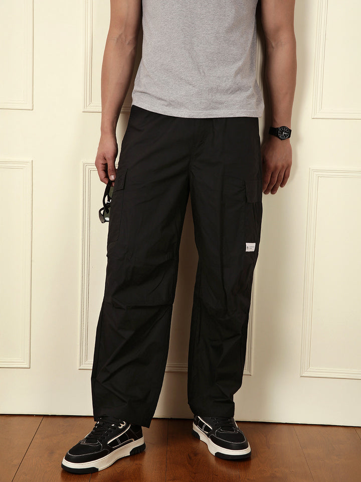 Classic Black Parachute Pants