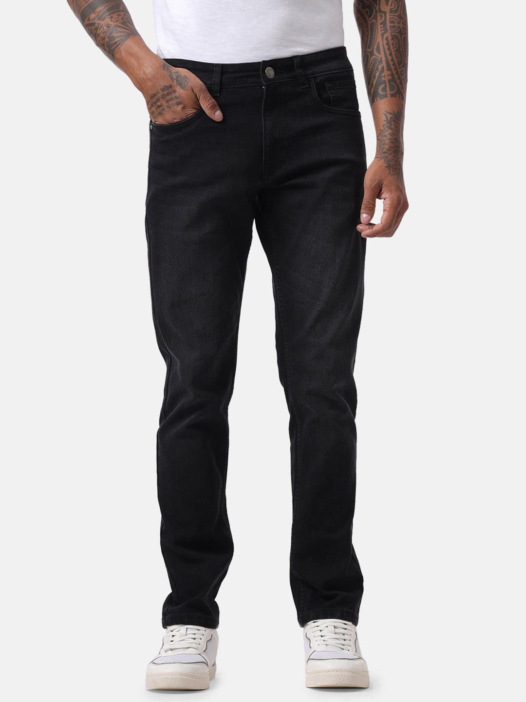 Basic Black Five Pocket Jeans