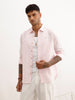 Solid Slim Fit Full Sleeve Shirt | Pink