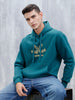 Wrogn Oversized Graphic Hoodie For Men | Teal