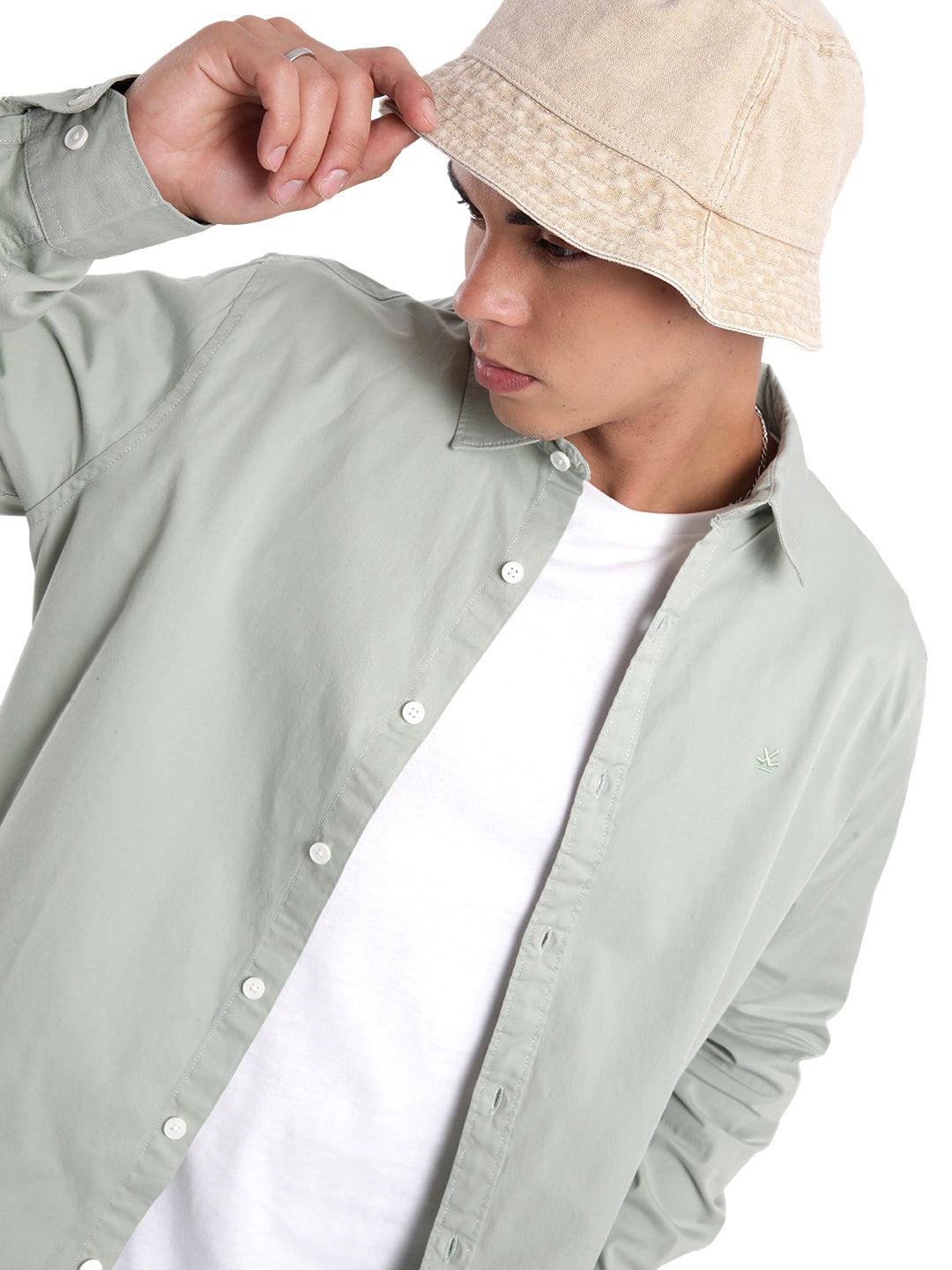 Premium Light Green Slim Fit Shirt