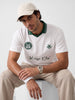 Oversized Contrast Collar Polo T-Shirt | Off White