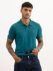 Solid Slim Fit Polo T-Shirt | Teal | WWTS321F