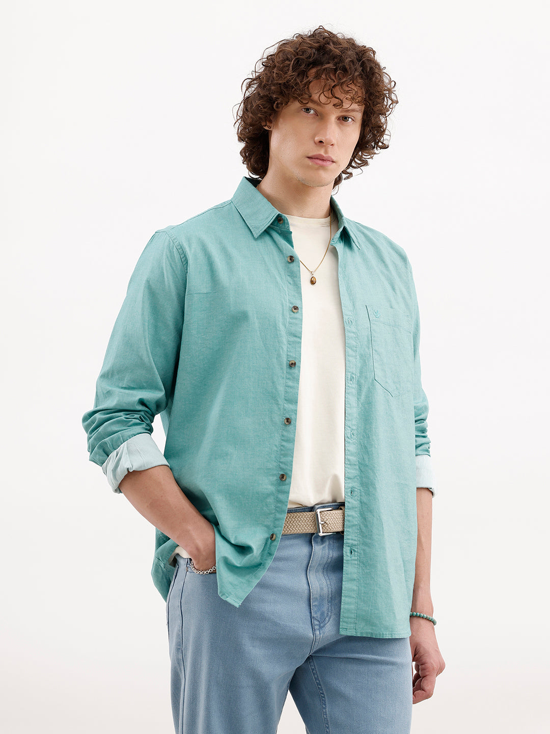 Classic Regular Fit Shirt | Green