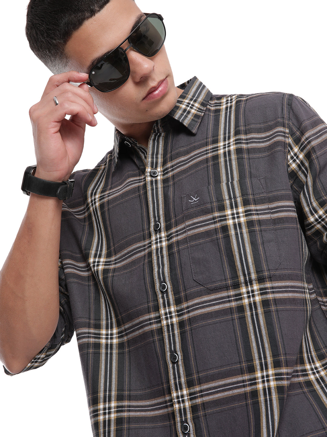 Grey Lines Elite Checked Shirt