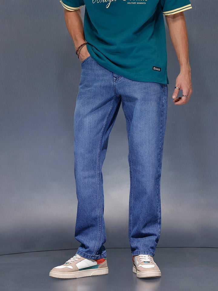 Men’s Timeless Mid-Wash Blue Jeans | Darkstone