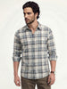 Regular Fit Checkered Shirt | Blue