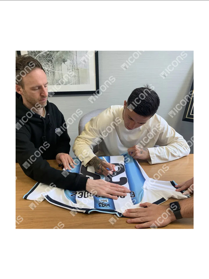 Enzo Fernandez Back Signed Argentina 2026 Home Shirt