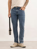 Solid Slim Fit Denim Jeans | Blue | WVJN2722F