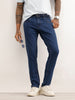 Solid Slim Fit Denim Jeans | Dark Blue