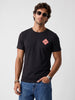 Regular Fit Placement Printed T-Shirt | Black | WSTS052CF