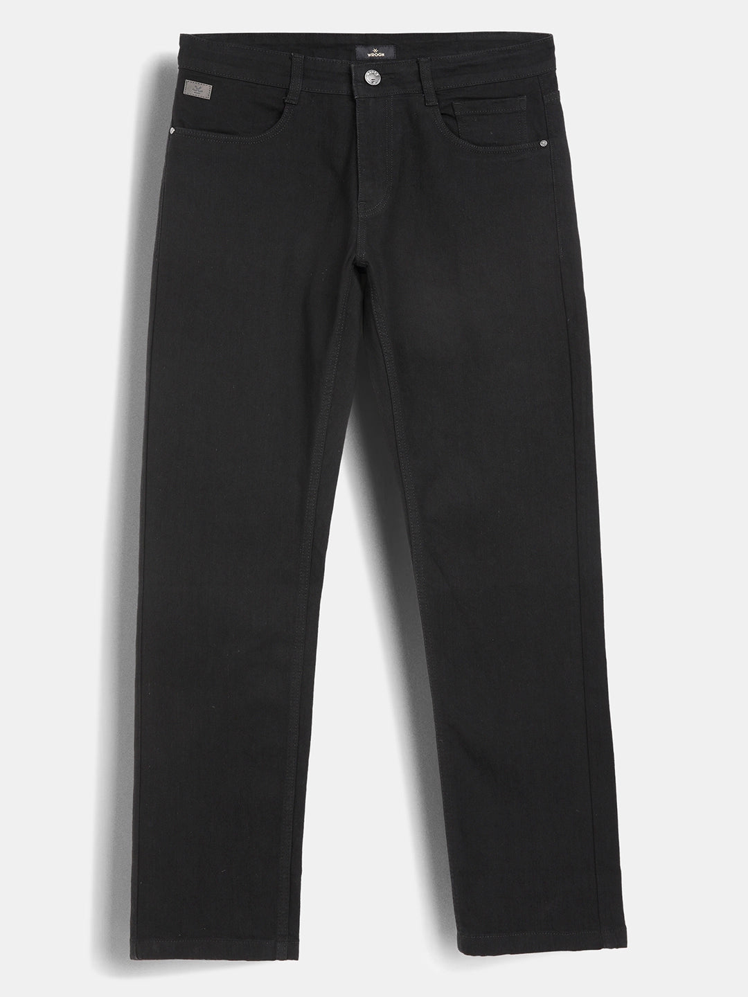 Solid Slim Fit Denim Jeans | Black