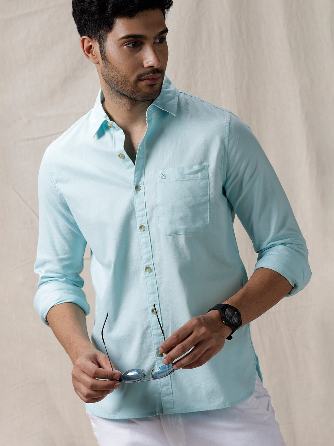 Signature Solid Blue Shirt