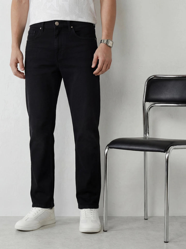Loose Fit Denim Jeans | Black