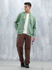Men’S Solid Zip-Up Hoodie Sweatshirt | Green