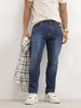 Faded Slim Fit Denim Jeans | Blue