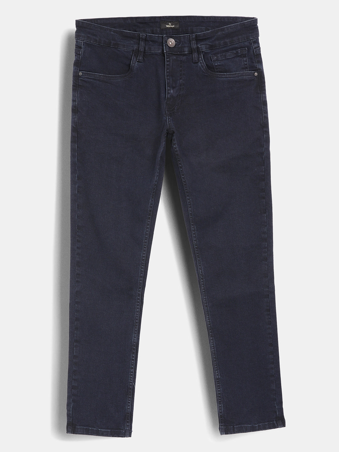 Solid Slim Fit Denim Jeans | Dark Blue